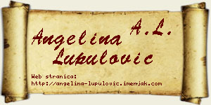 Angelina Lupulović vizit kartica